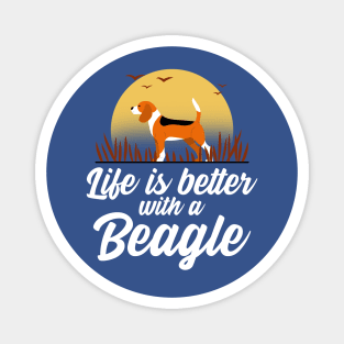 Life Is Better With A Beagle Magnet